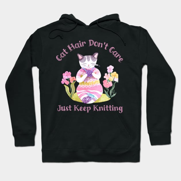 Original Cat Knitting Hoodie by Maison de Kitsch